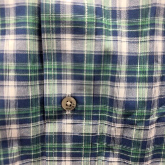 Ariat Shirt Mens Large Blue Plaid Pro Series Stretch Button Down Long Sleeve - Picture 2 of 10